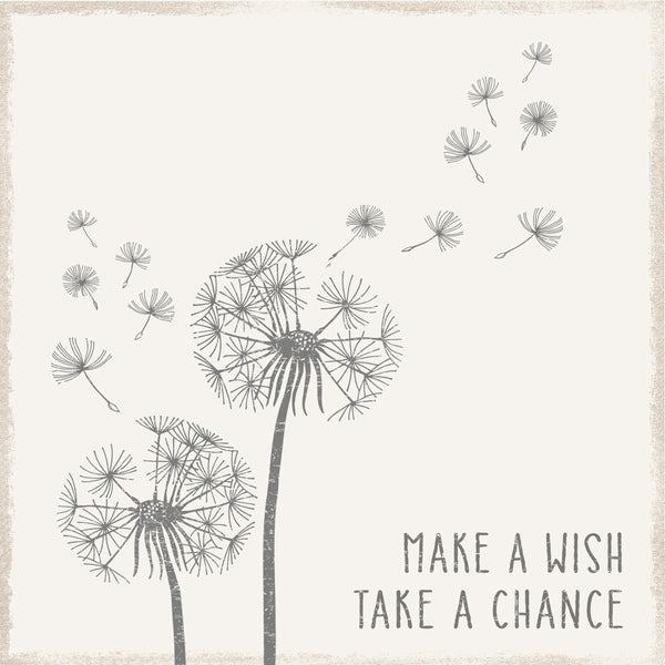 sixtrees Make A Wish Take A Chance - 8X8 Box Sign