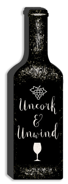 sixtrees 'Uncork & Unwind' Cut Out 12X4