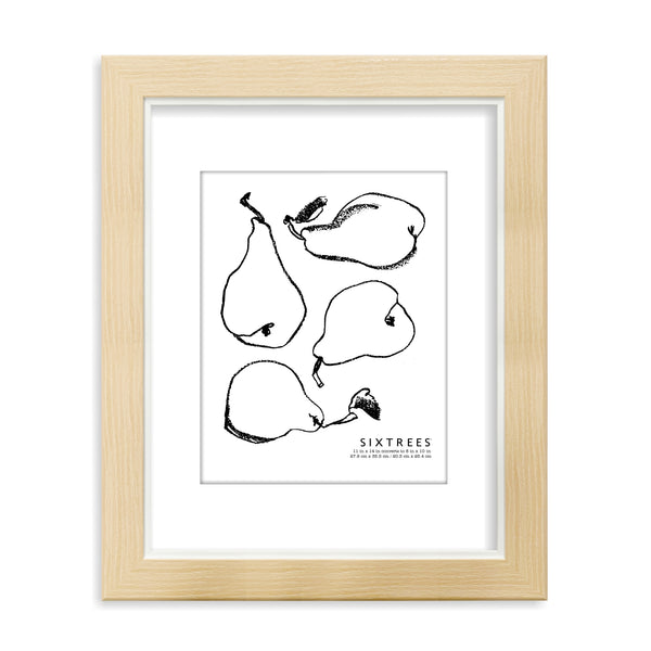 Sixtrees Taylor Matted Collection Wood Picture Frames - 11X14 16X20 18X18 Mats To Various Sizes