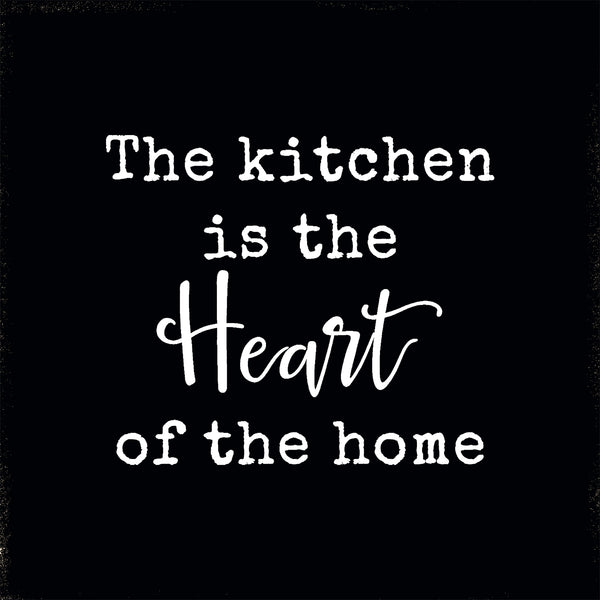 Sixtrees 'The Kitchen Is The Heart Of The Home' - 6X6 Wooden Decorative Box Sign