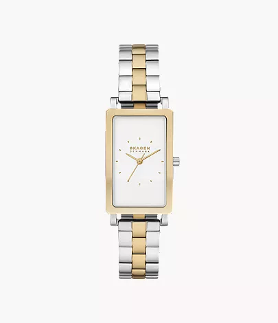 skagen Hagen Lille Three-Hand Two-Tone Stainless Steel Watch