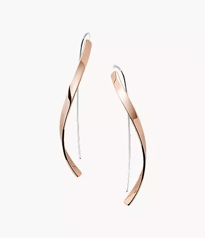 skagen Kariana Rose Gold-Tone Stainless Steel Earrings
