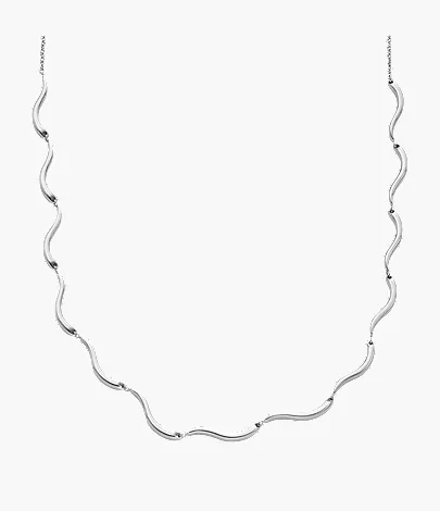 skagen Kariana Waves Stainless Steel Chain Necklace