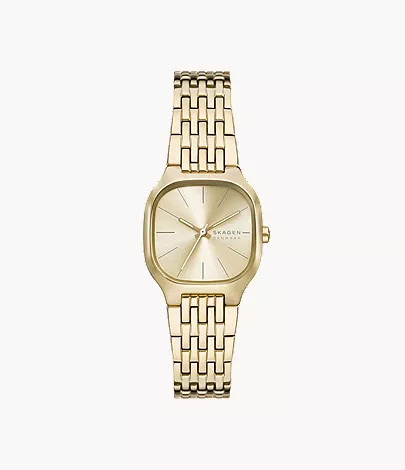 skagen Mellem Lille Three-Hand Gold Stainless Steel Watch