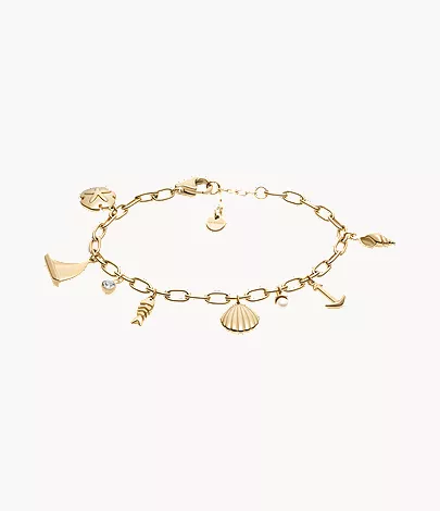 skagen Moderne Ikon Gold-Tone Stainless Steel Chain Bracelet Gifts