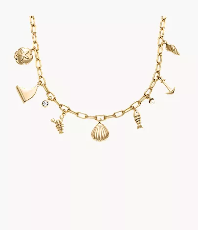 skagen Moderne Ikon Gold-Tone Stainless Steel Components Necklace Gifts skagen Moderne Ikon Gold-Tone Stainless Steel Components Necklace Gifts