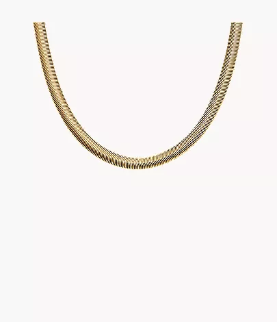 skagen Moderne Stak Gold-Tone Stainless Steel Chain Necklace Flash Sale