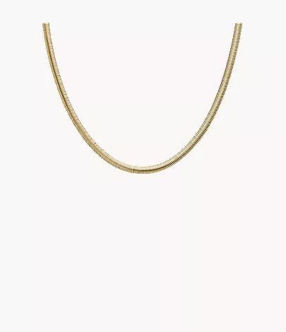 skagen Moderne Stak Gold-Tone Stainless Steel Chain Necklace Flash Sale