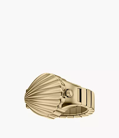 skagen Ring Watch Two-Hand Gold Stainless Steel Watch