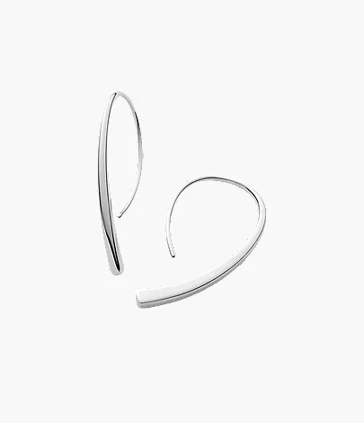 skagen Kariana Silver-Tone Threader Earrings