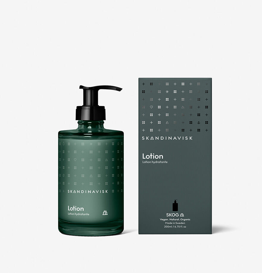 skandinavisk Calm of the boreal forest SKOG Lotion 200ml in Glass