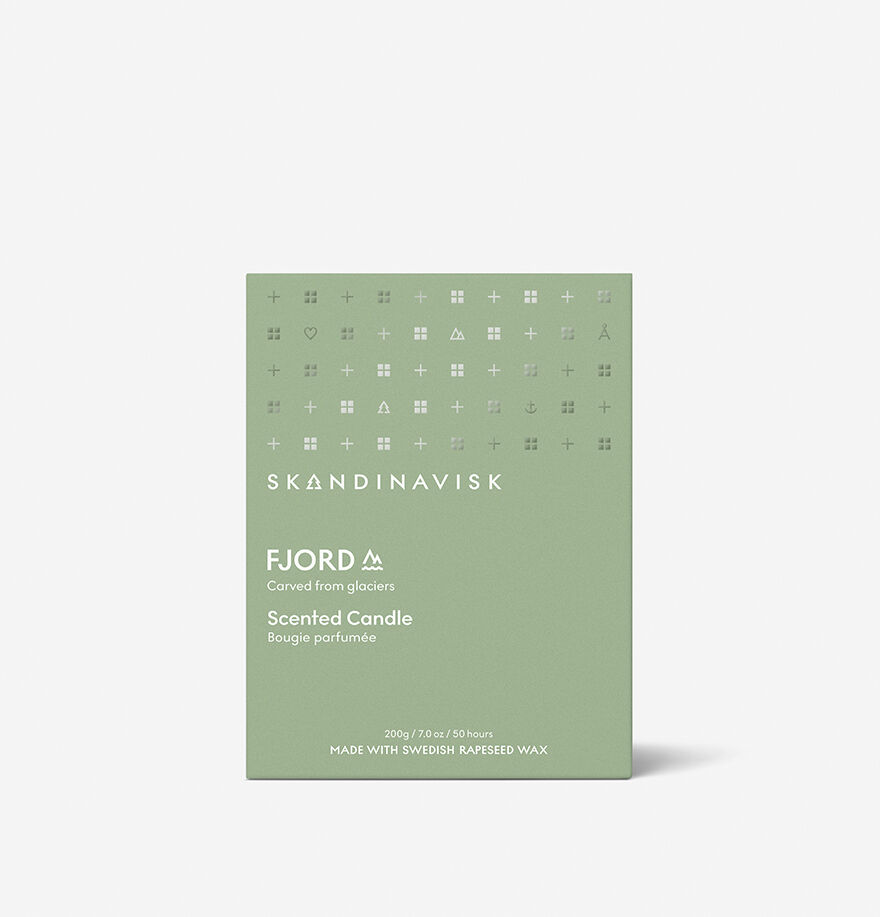 Skandinavisk Carved From Glaciers FJORD 200g Scented Candle