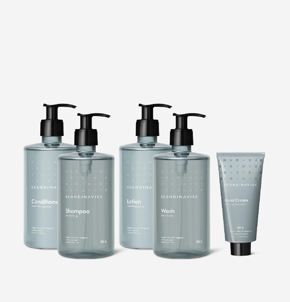 skandinavisk Wash Lotion Shampoo Conditioner & Hand Cream ØY 5 Star Bundle