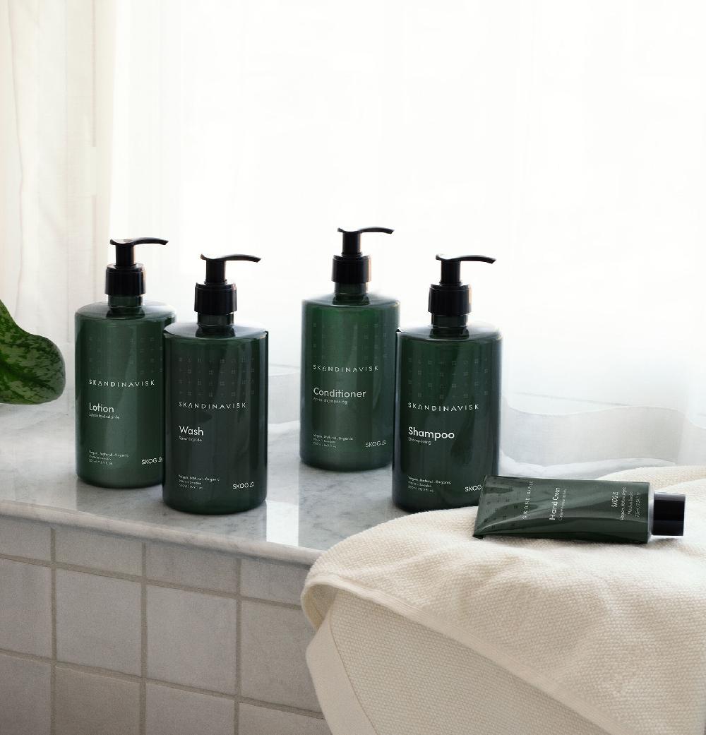 Skandinavisk Wash Lotion Shampoo Conditioner & Hand Cream SKOG 5 Star Bundle