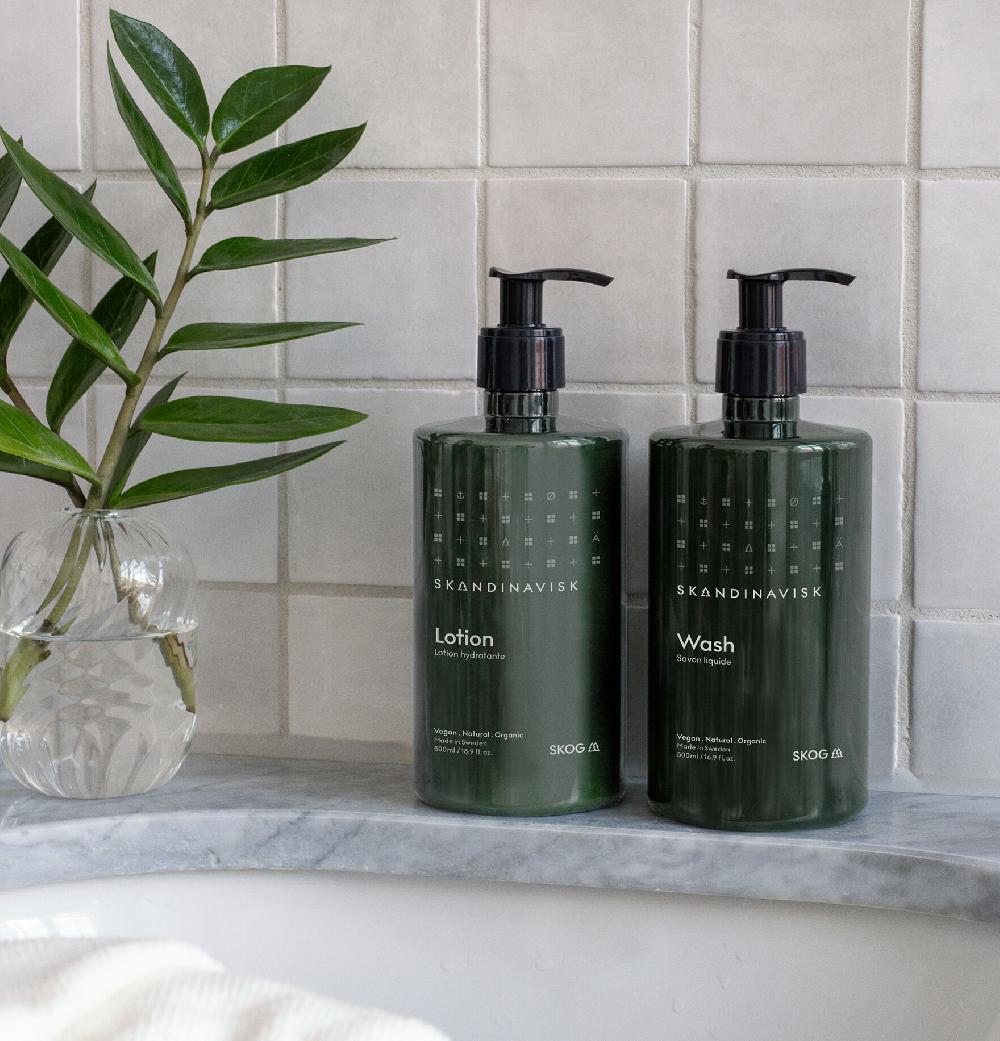 Skandinavisk Wash Lotion Shampoo Conditioner & Hand Cream SKOG 5 Star Bundle