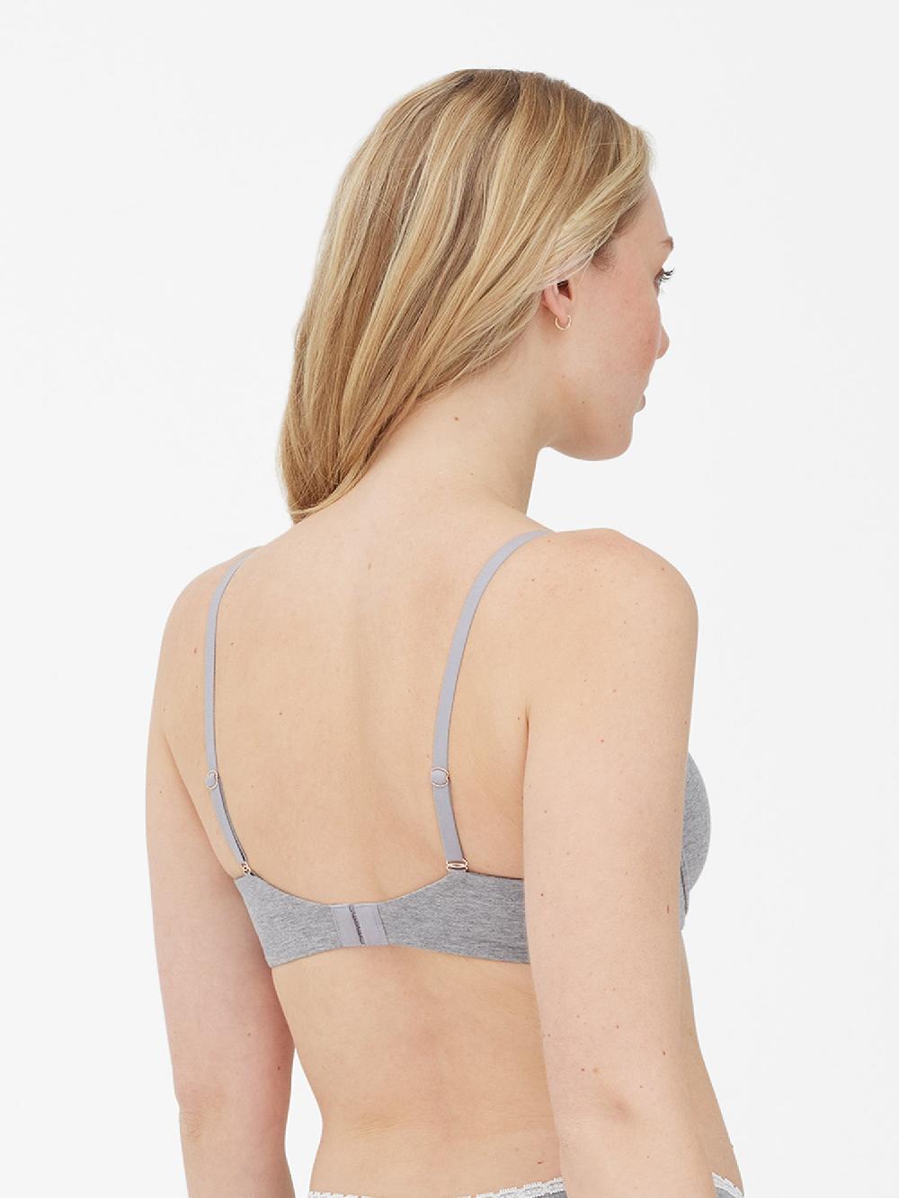 Skarlett Blue Adorned Demi Cotton Unlined Underwire Bra