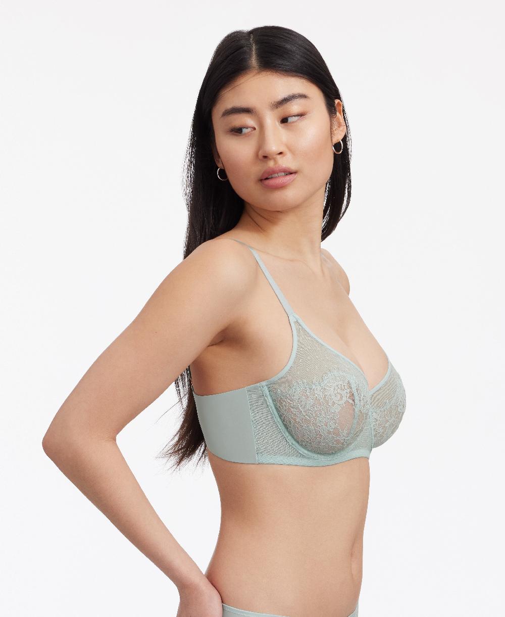 Skarlett Blue Amour Lace Full Coverage Minimizer Bra Mint Blue