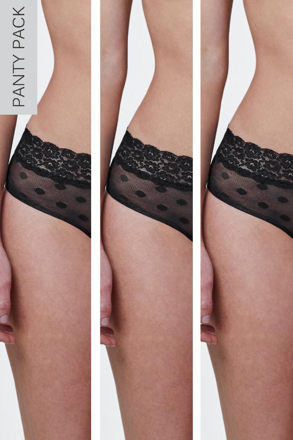 Skarlett Blue Dare Dot Mesh Hipster 3-Pack - FINAL SALE