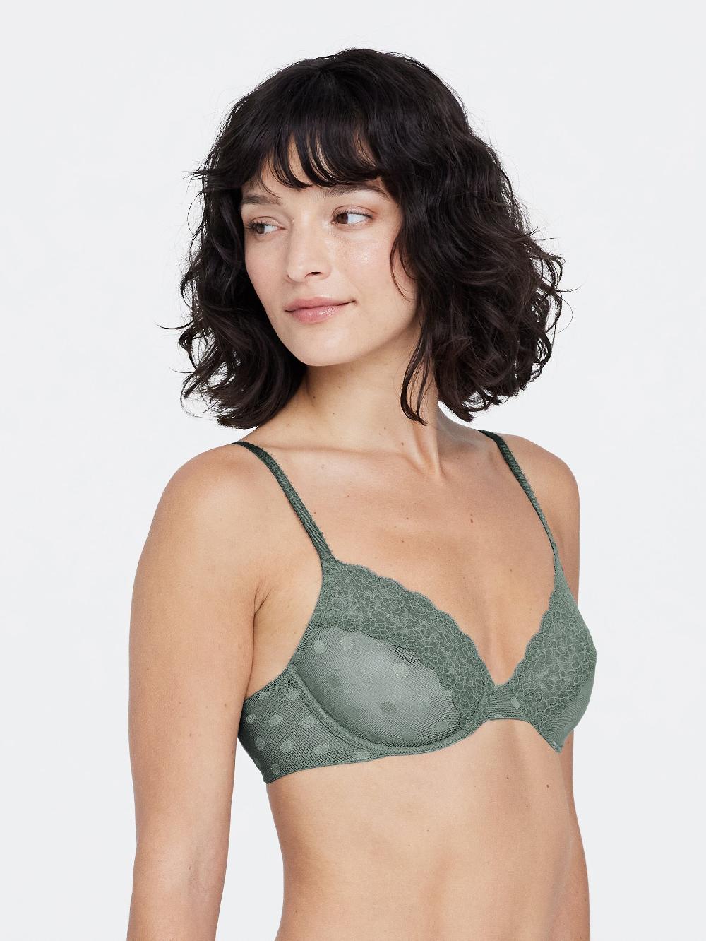 Skarlett Blue Dare Dot Plunge Unlined Bra Everglade