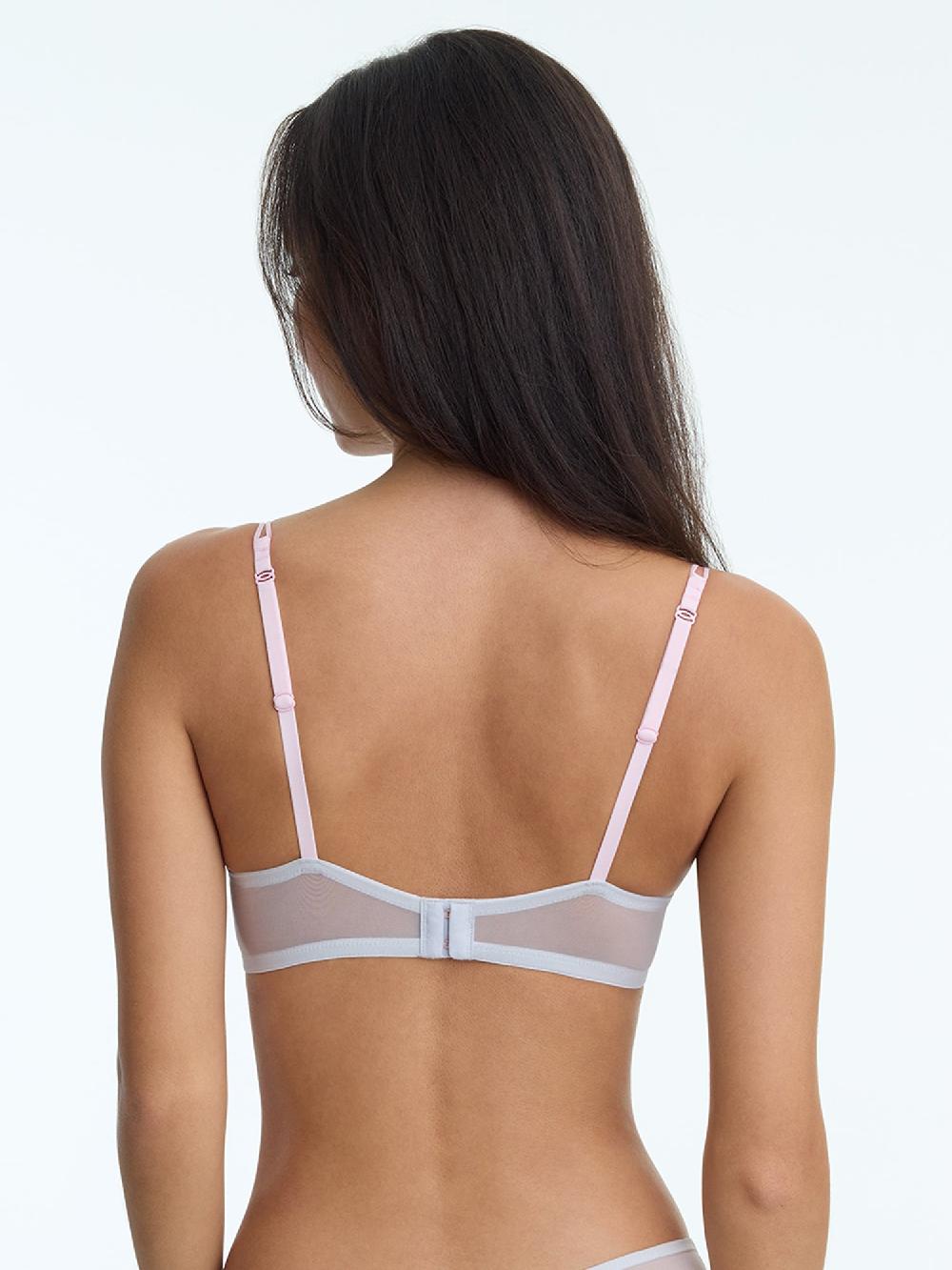 Skarlett Blue Enamoured Tattoo Lace Balconette Bra Dusty Shimmer