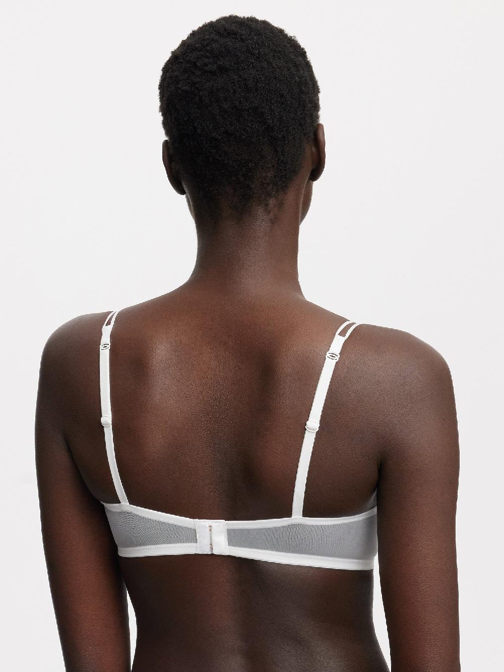 Skarlett Blue Enamoured Tattoo Lace Balconette Bra White/Blue Nile