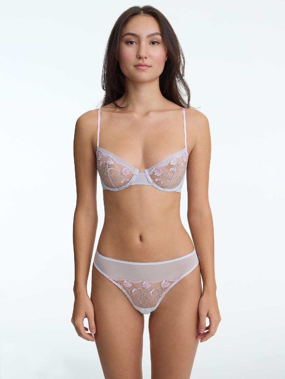 skarlett blue Enamoured Tattoo Lace Thong Dusty Shimmer