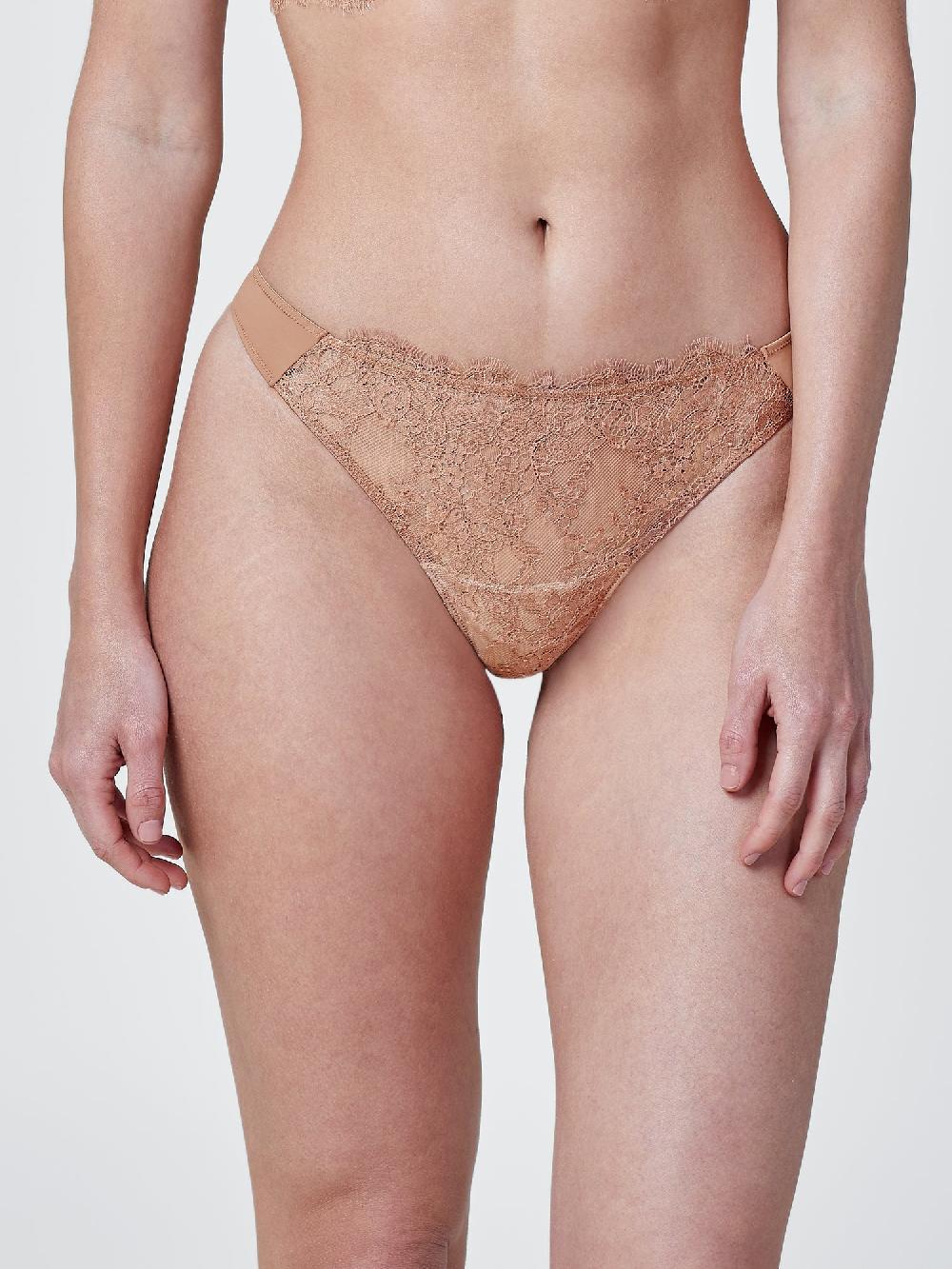 Skarlett Blue Entice Front Lace Thong 2-Pack - FINAL SALE Gleam/Terra Cotta