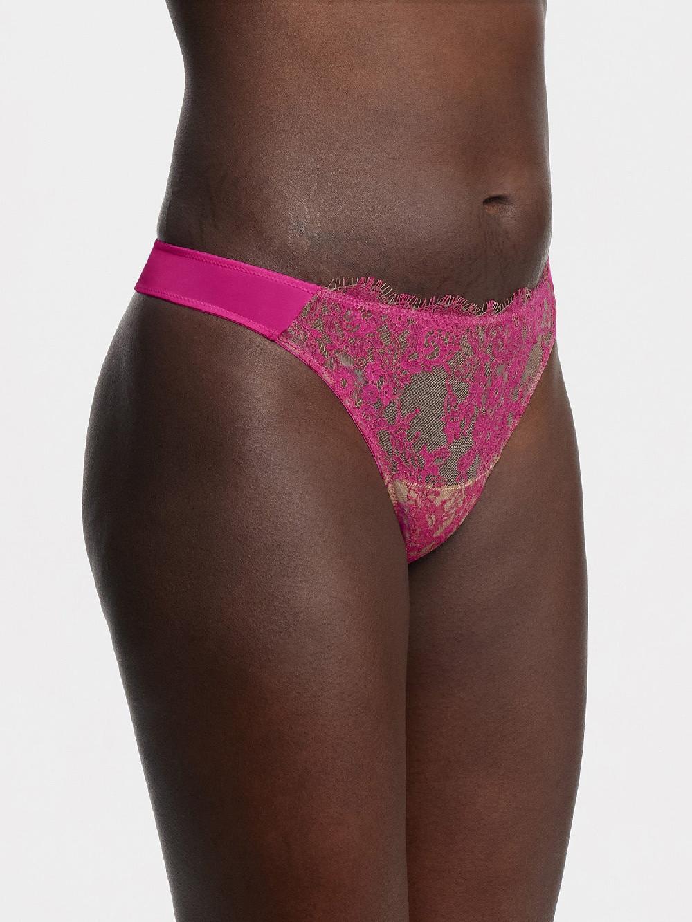 Skarlett Blue Entice Front Lace Thong Goji/Terracotta