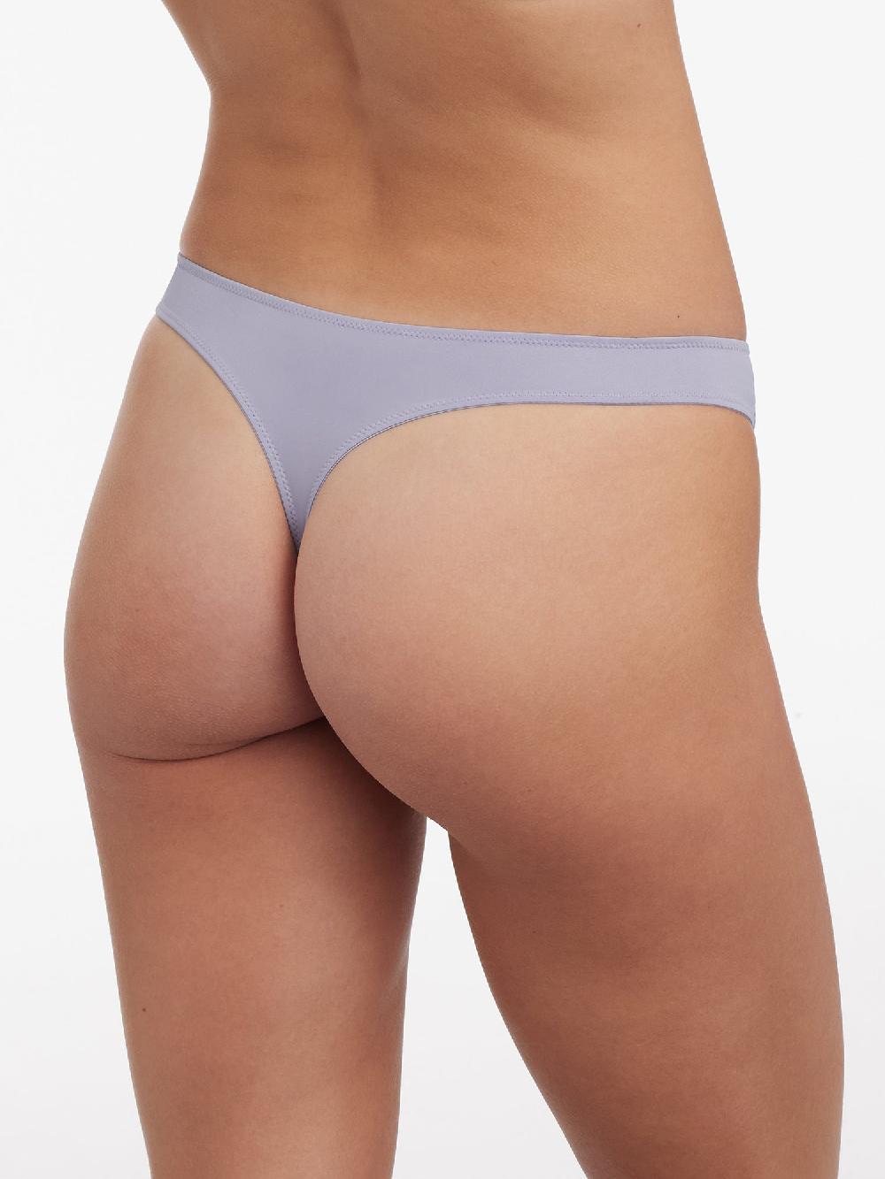 Skarlett Blue Entice Front Lace Thong Lavender Dusk