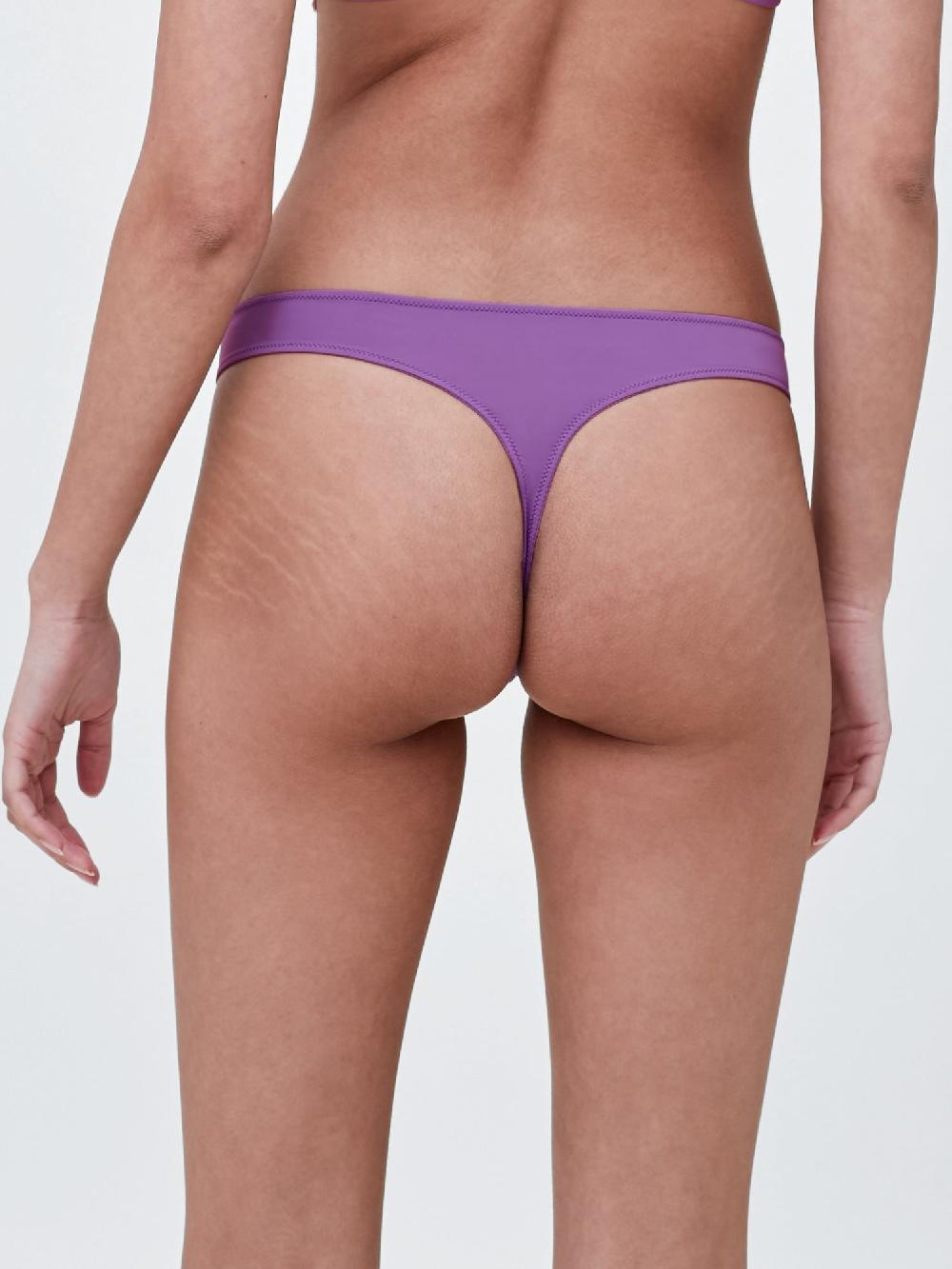 Skarlett Blue Entice Front Lace Thong Pure Purple/Cashmere