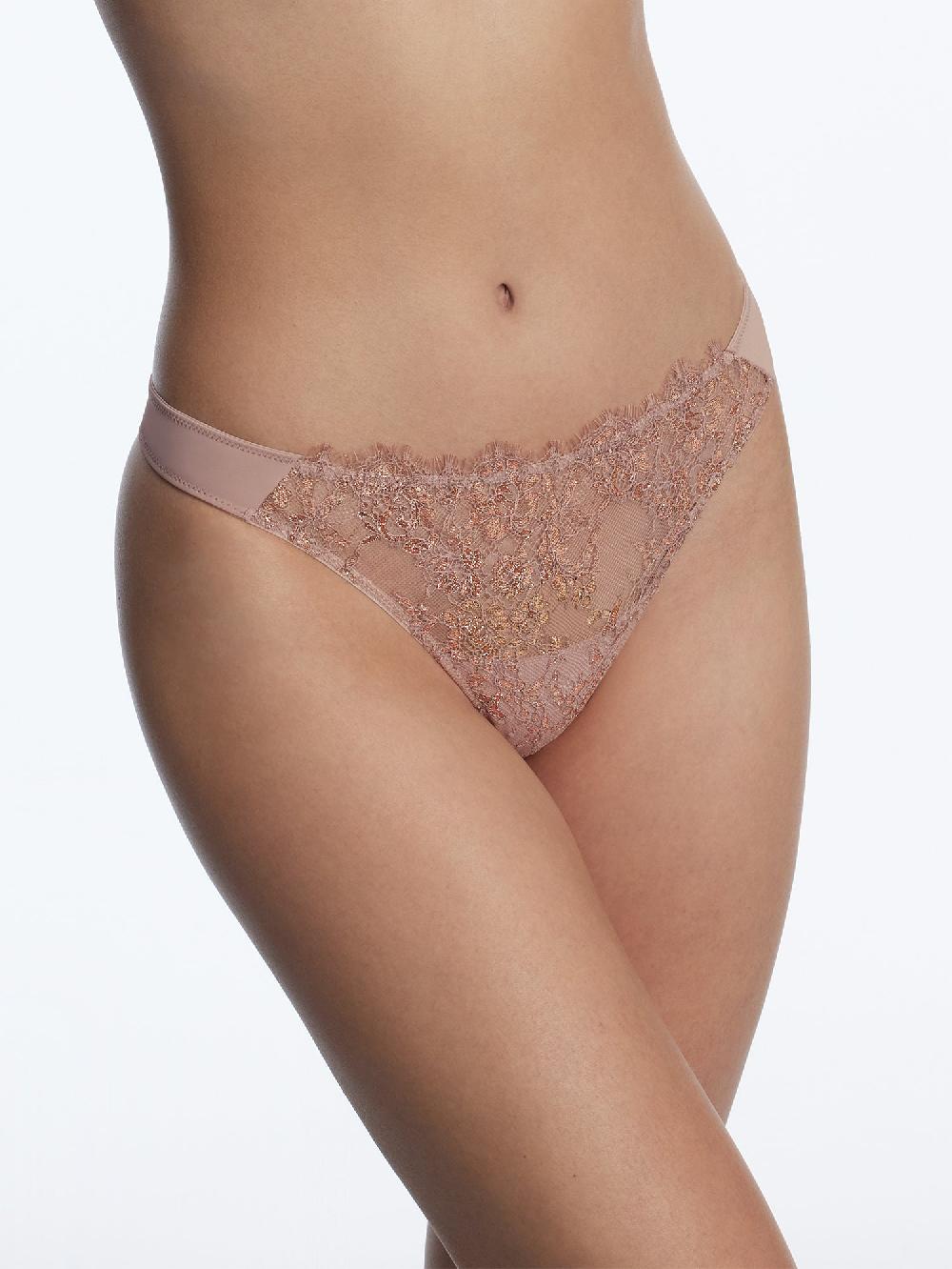 Skarlett Blue Entice Front Lace Thong Romance/Rose Gold