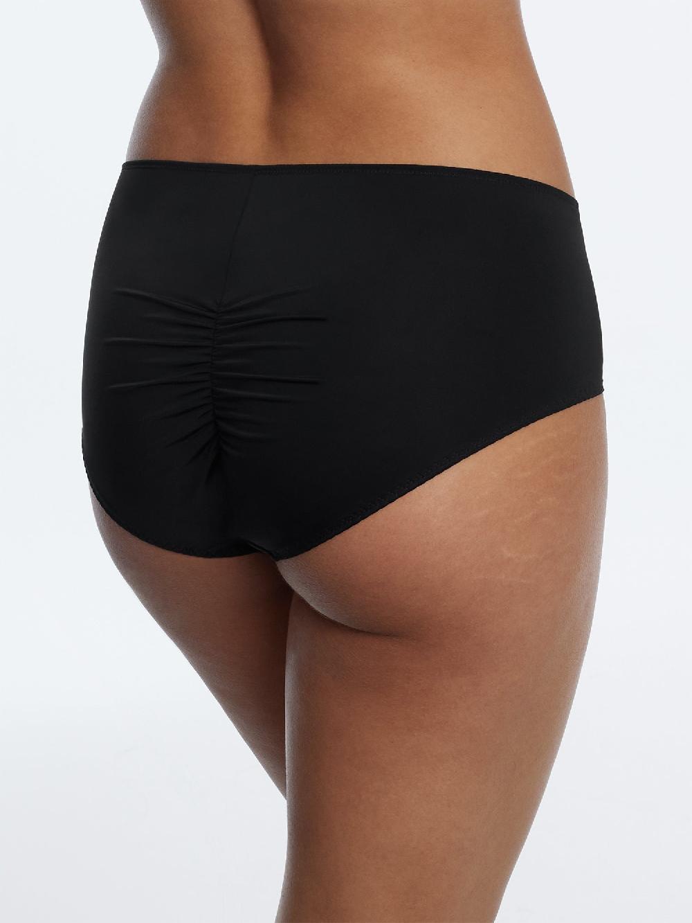 Skarlett Blue Entice Full Coverage Lace Brief Black/Rose Gold