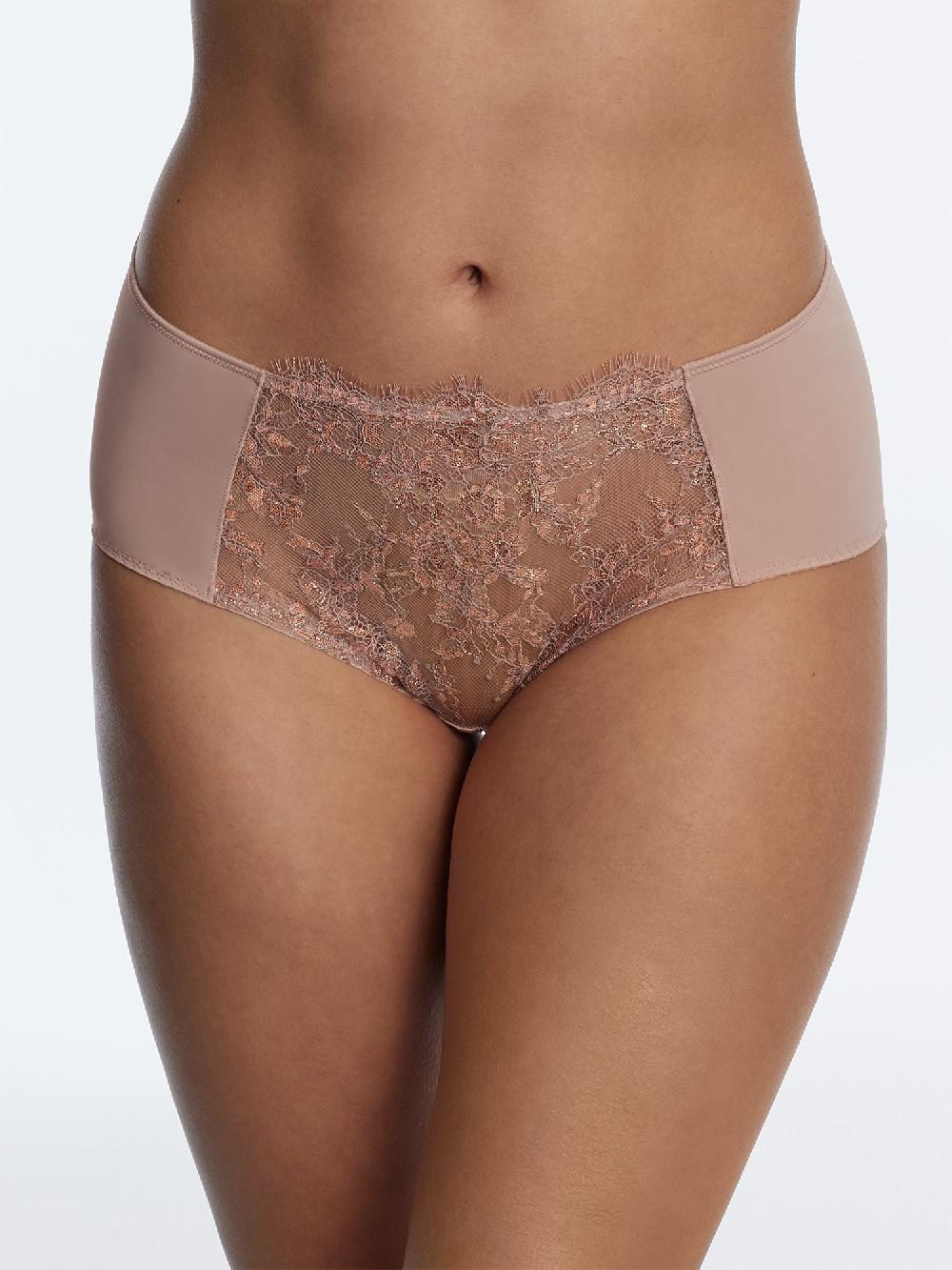 Skarlett Blue Entice Full Coverage Lace Brief Romance/Rose Gold