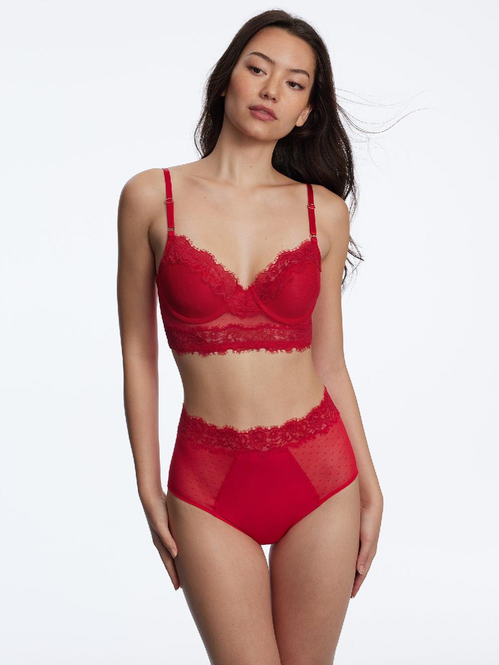 skarlett blue Entice High Waisted Brief Bright Cherry