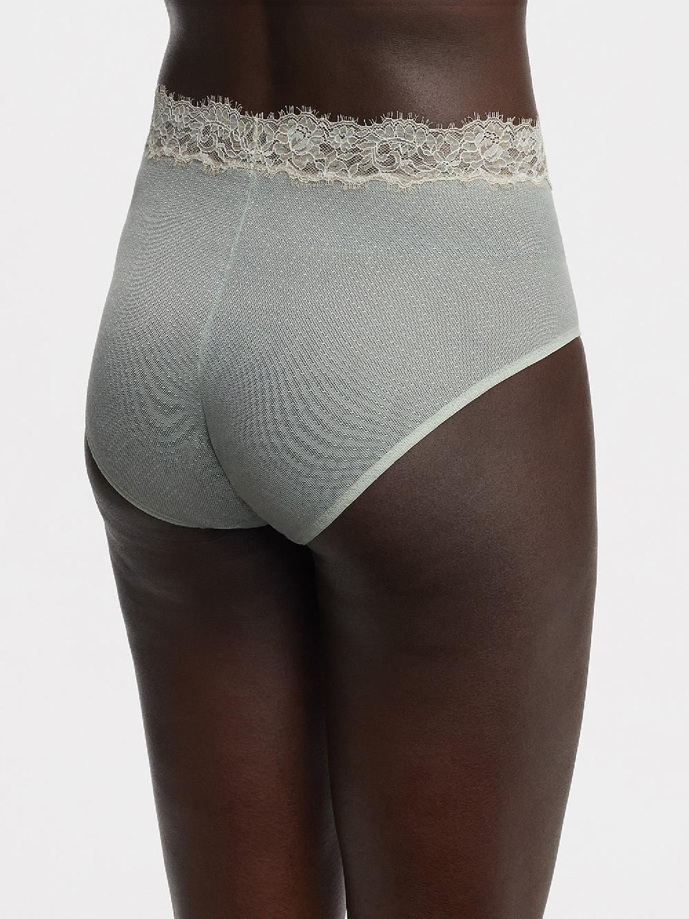 Skarlett Blue Entice High Waisted Brief Frosted Jade/Nylon