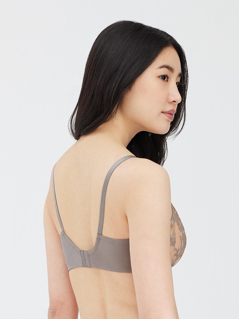 Skarlett Blue Entice Lace Balconette Bra Alloy/Ginger