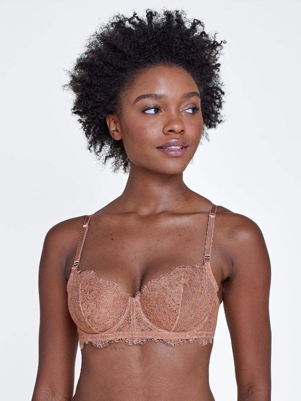 skarlett blue Entice Lace Balconette Bra - FINAL SALE