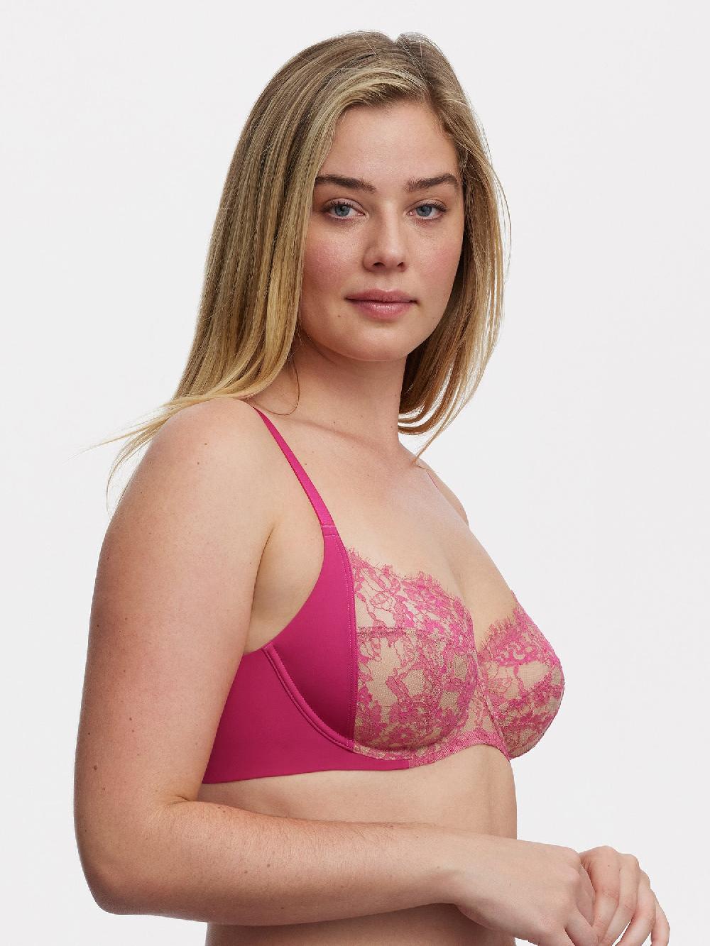 Skarlett Blue Entice Lace Full Coverage Side Support Balconette Bra Goji/Terracotta