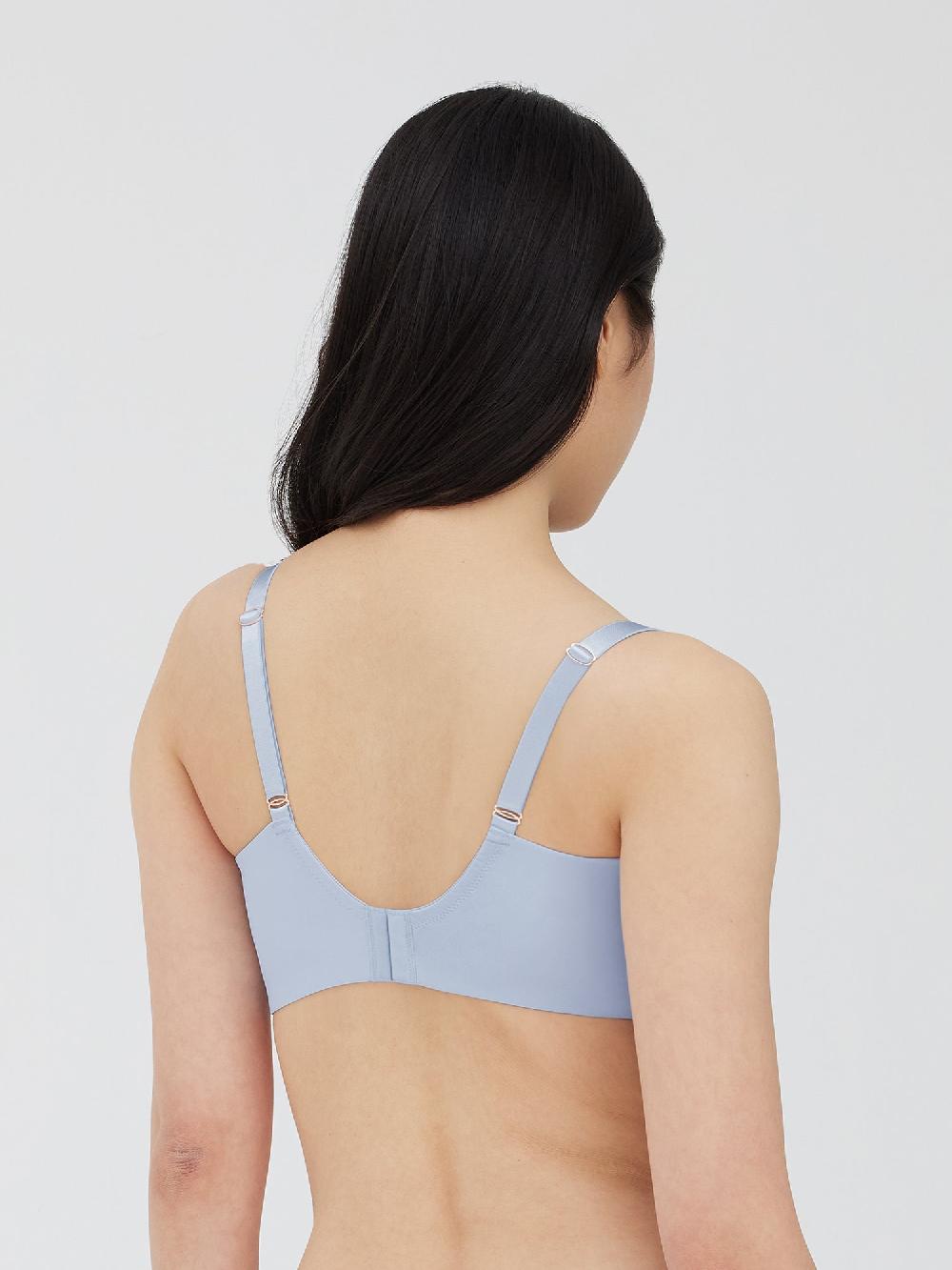 Skarlett Blue Entice Lace Full Coverage Side Support Balconette Bra Morning Sky/Ginger
