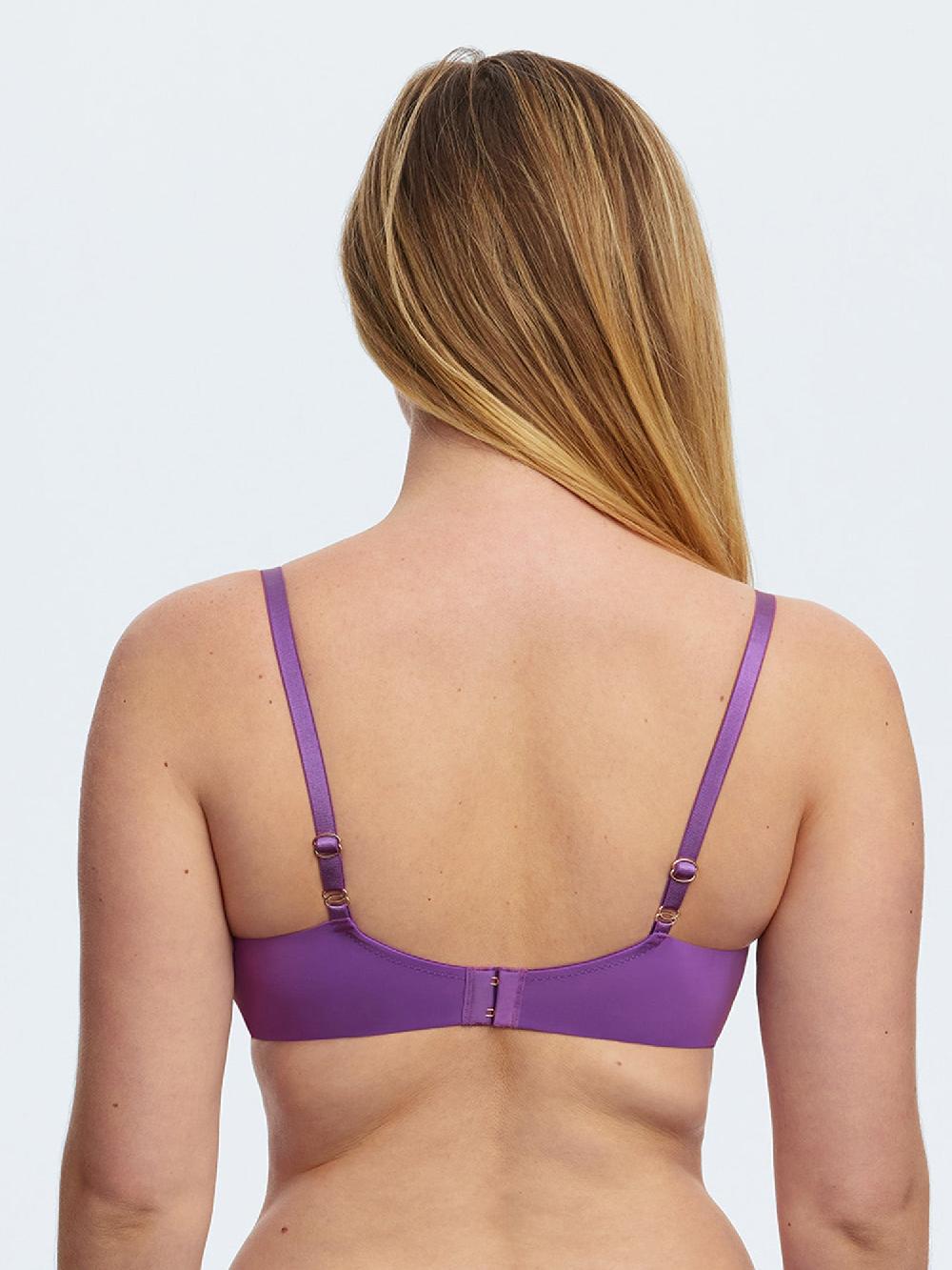 Skarlett Blue Entice Lace Full Coverage Side Support Balconette Bra Pure Purple/Cashmere