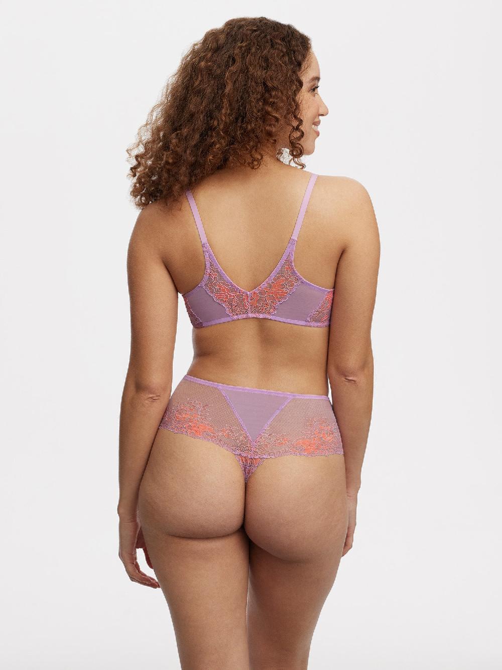 Skarlett Blue Flaunt Lace Front Close Bra Sweet Plum/Geranium