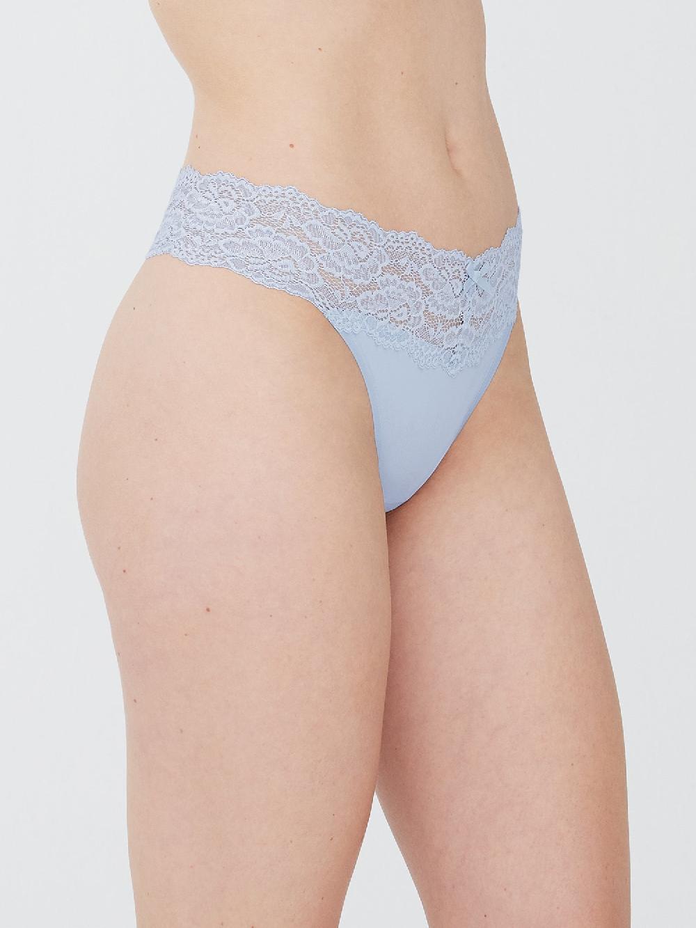 Skarlett Blue Goddess Lace Trim Thong 3 Pack - FINAL SALE