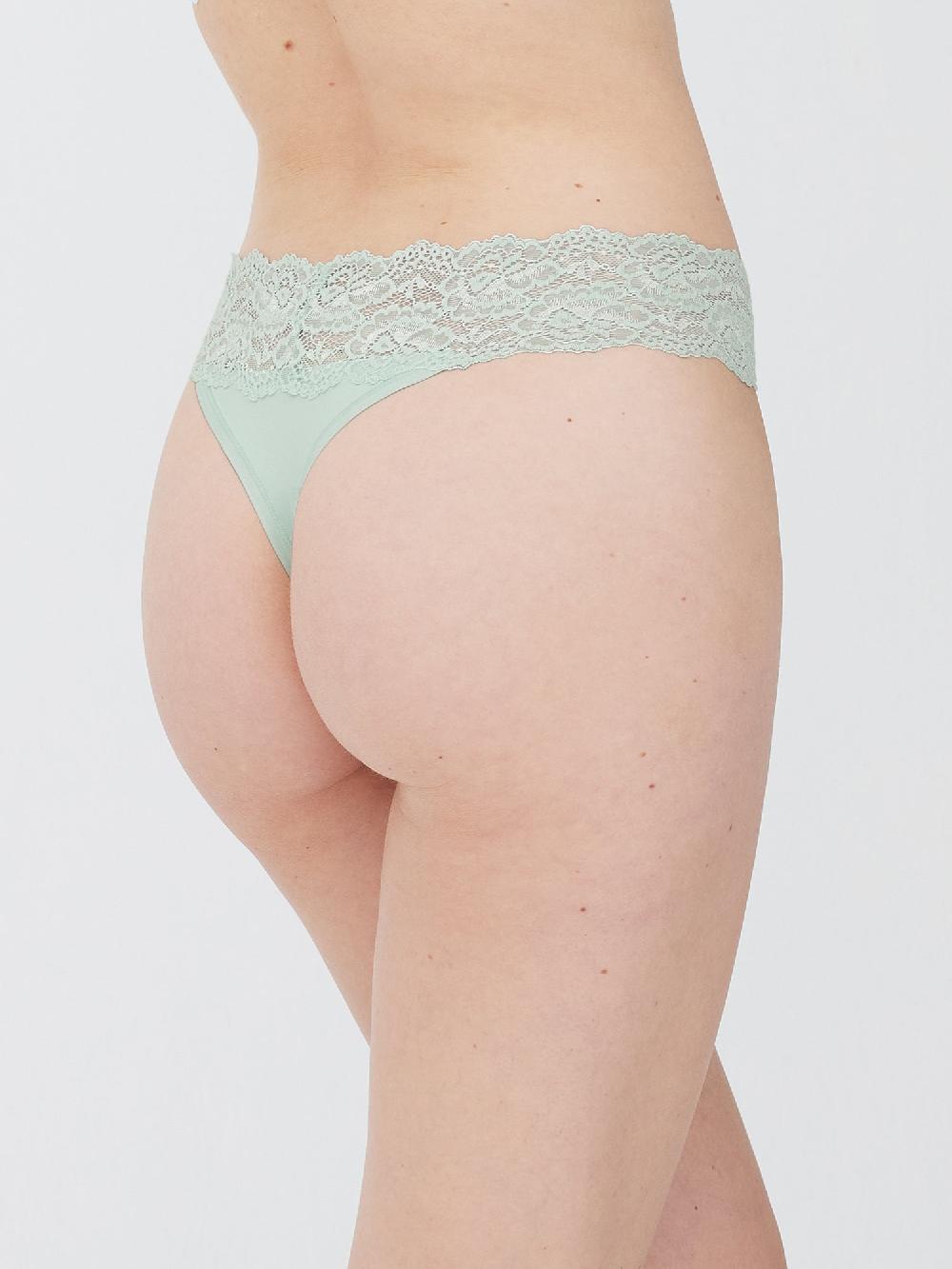 Skarlett Blue Goddess Lace Trim Thong 3 Pack - FINAL SALE