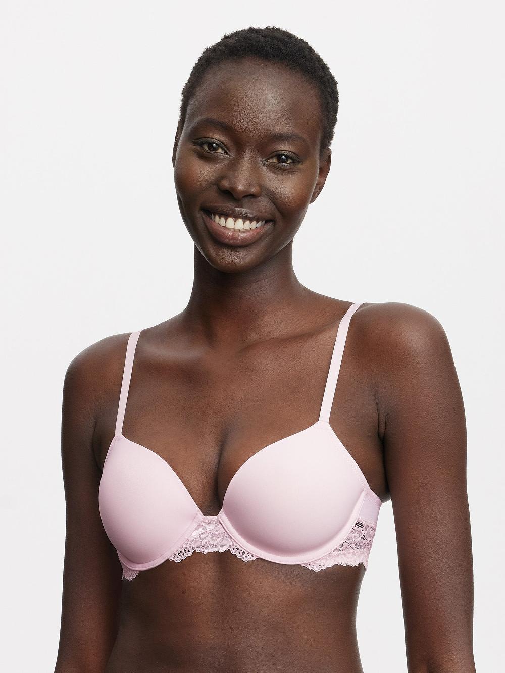 skarlett blue Goddess Plunge T-Shirt Bra Light Pink