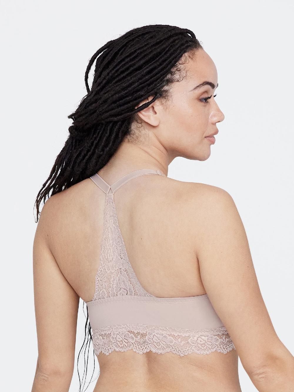 Skarlett Blue Goddess T- Back Busty Bralette Cashmere