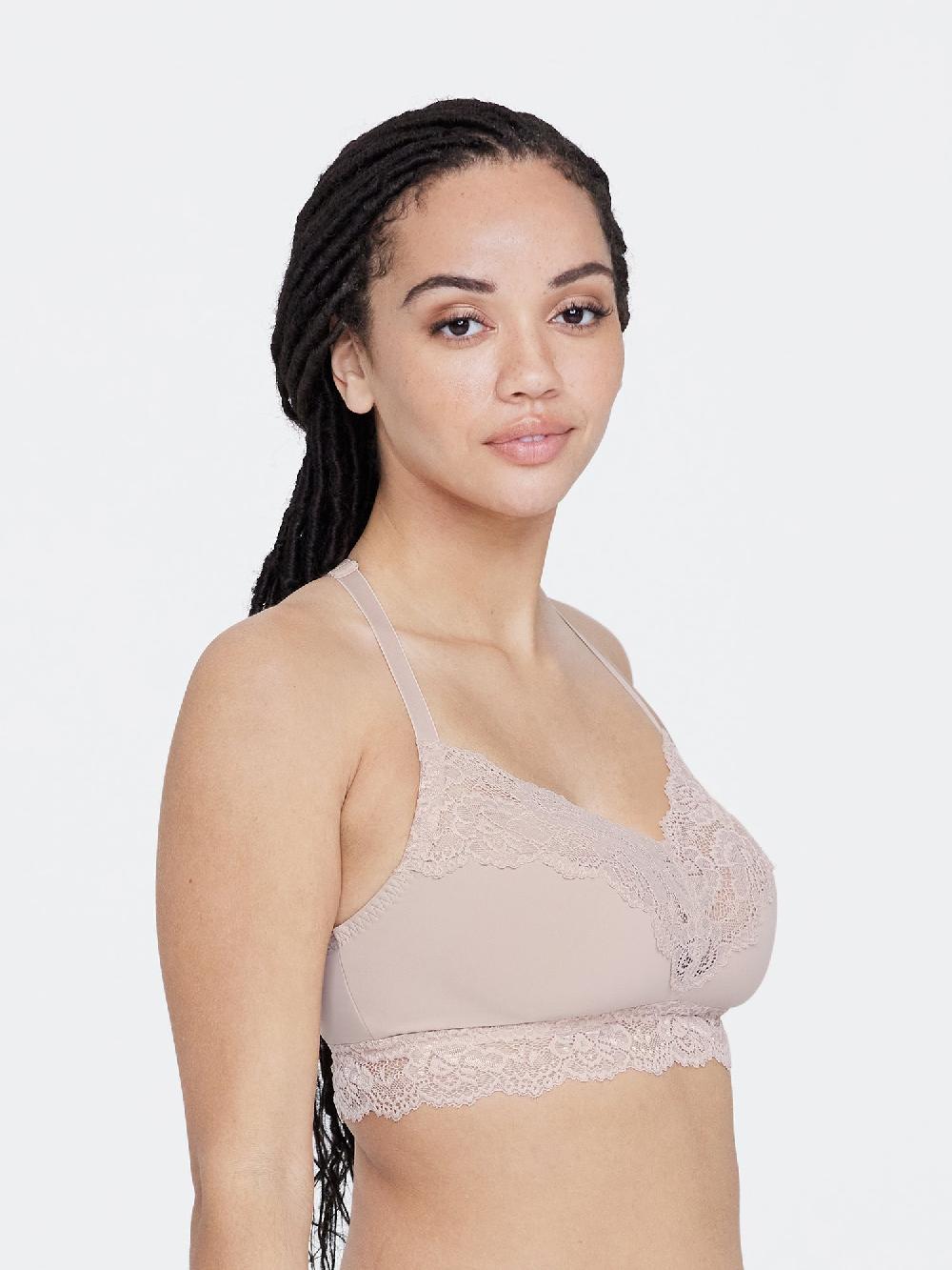 Skarlett Blue Goddess T- Back Busty Bralette Cashmere