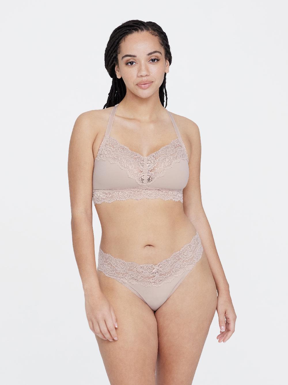 Skarlett Blue Goddess T- Back Busty Bralette Cashmere