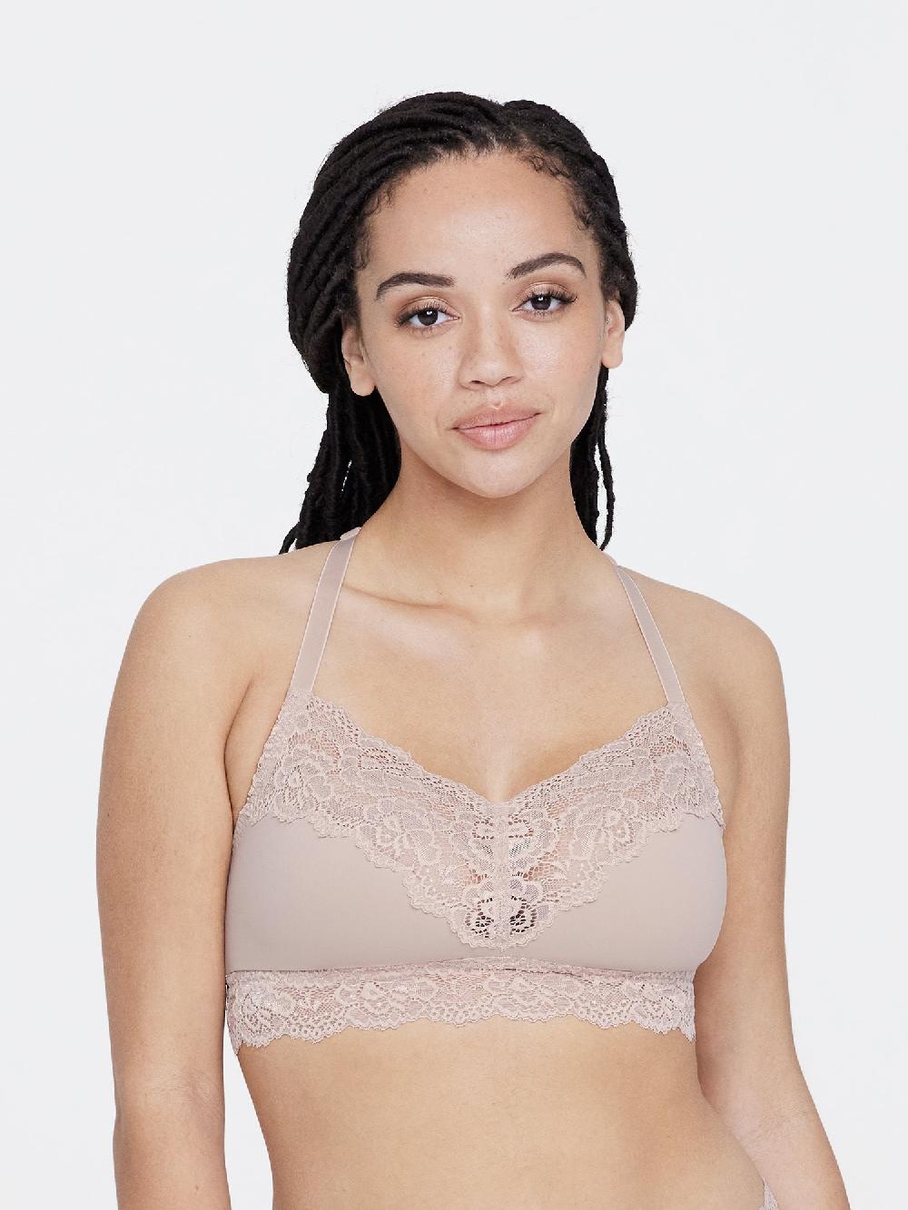 skarlett blue Goddess T- Back Busty Bralette Cashmere