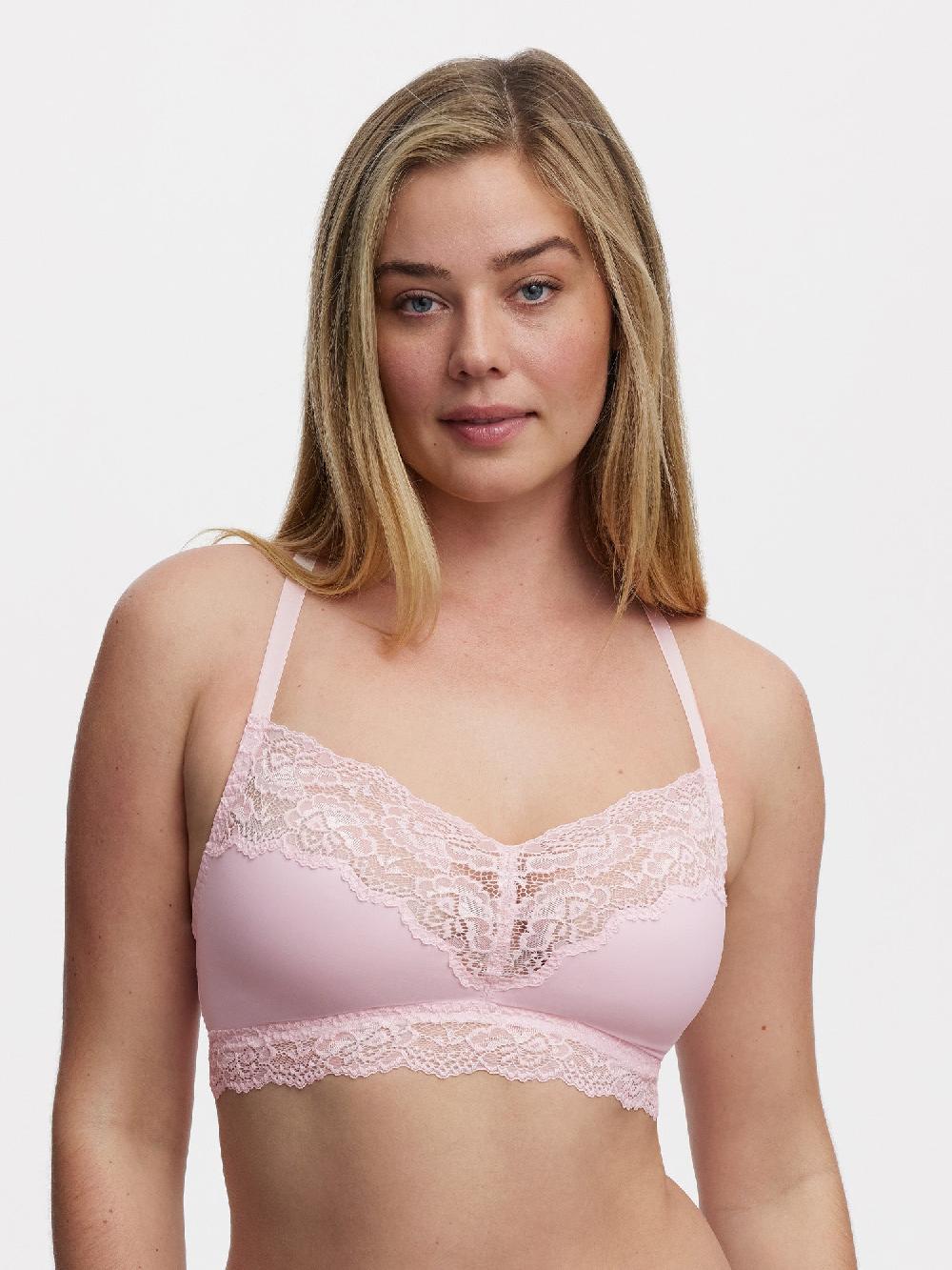 skarlett blue Goddess T- Back Busty Bralette Light Pink