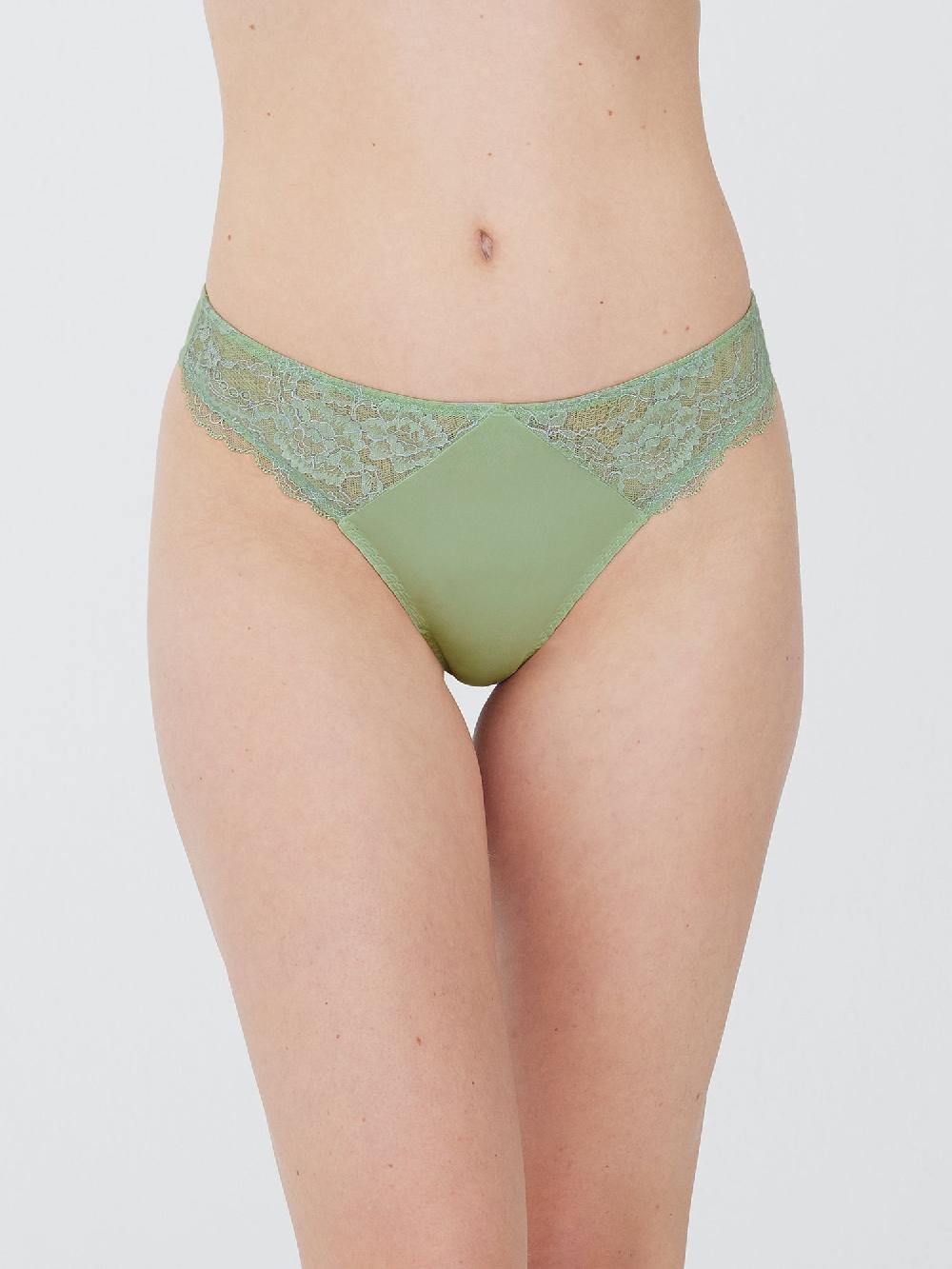 Skarlett Blue Minx Collection Lace Thong - FINAL SALE Frost Green/Dewdrop
